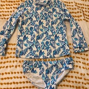 Lilly Pulitzer white shell collector swim suit